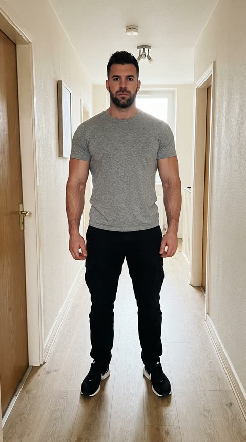 Two photos · Gym bro reveal · Photo 2 · Gym bro